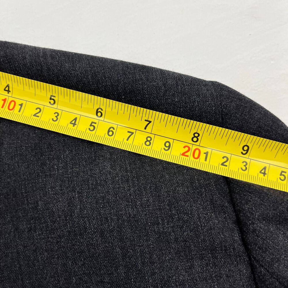 Joseph & Feiss Gold Mens 44R Blazer Jacket Black Charcoal Wool Long Sleeve‎ - Picture 15 of 16